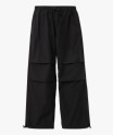 Pantalon baggy en toile de coton femme